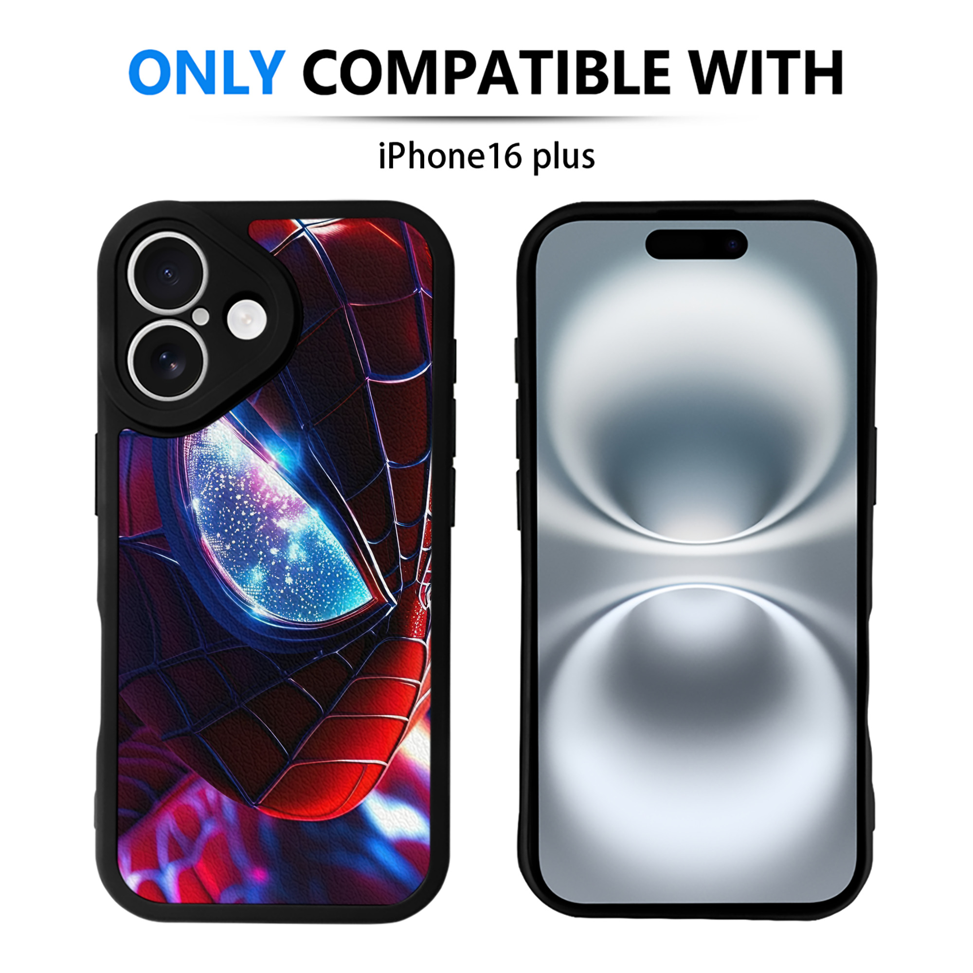 Spider Man スパイダーマン 【iPhone 16シリーズ対応】シリコンスマホケース（レザー調） 材質：シリコン